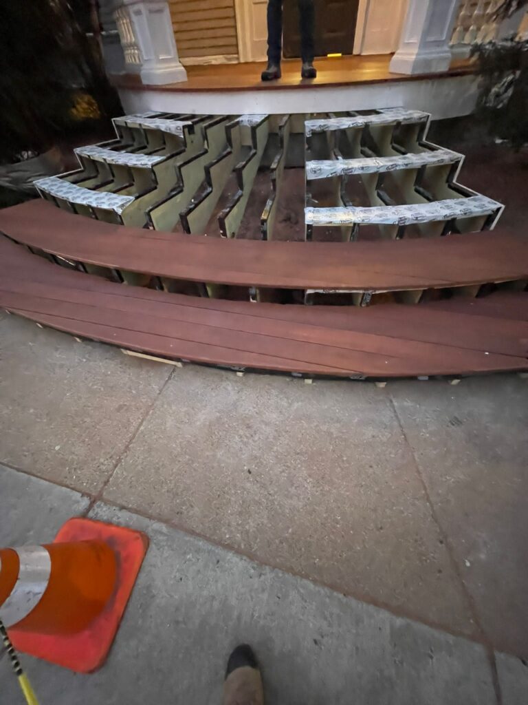 Completed exterior deck and stair renovation