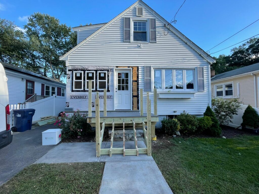 deck renovation with wood